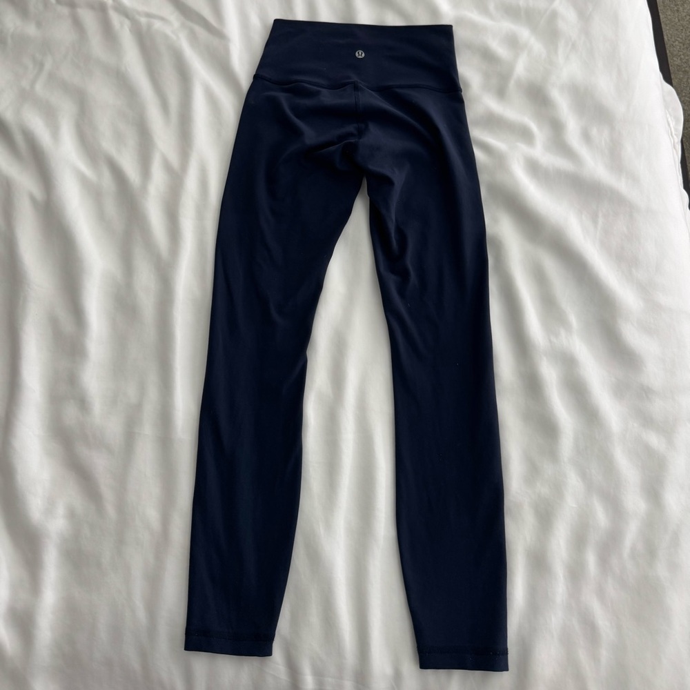 Lululemon luon cropped navy leggings